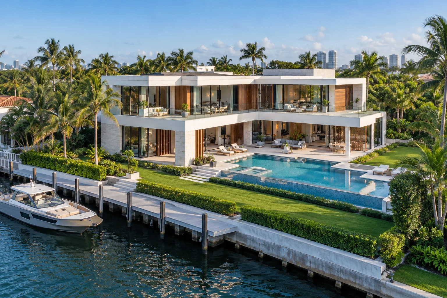Illustrative modern residential property